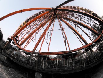 Riesenrad aus der Fischperspektive