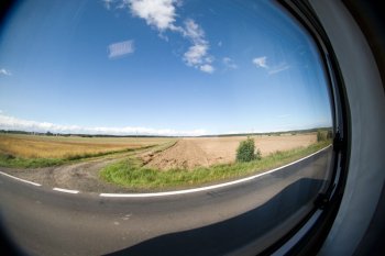 Fisheye aus dem Seitenfenster